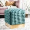 Ravyn Woven Velvet Ottoman Seafoam - Safavieh 1 Ravyn Woven Velvet Ottoman Seafoam - Safavieh -Ottomans Official Shop unnamed file 5090