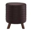 Rivard Round Stool - Linon Dark Gray -Ottomans Official Shop unnamed file 51