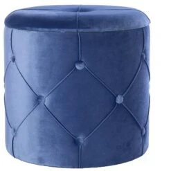 Fabulaxe Round Wooden Velvet Ottoman Stool with Lid 22 Fabulaxe Round Wooden Velvet Ottoman Stool with Lid -Ottomans Official Shop unnamed file 5117