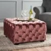 Jaymee New Velvet Ottoman - Christopher Knight Home Gray