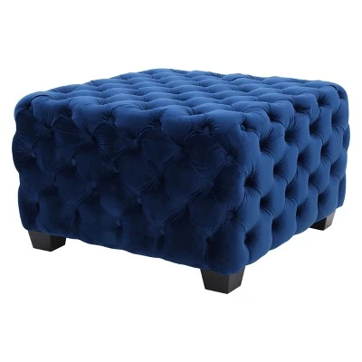 Jaymee New Velvet Ottoman - Christopher Knight Home Gray 7 Jaymee New Velvet Ottoman - Christopher Knight Home Gray – Image 5