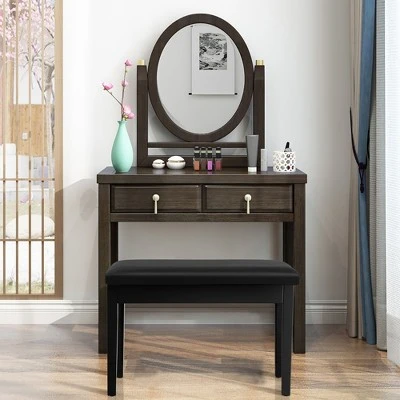 Costway Solid Wood PU Leather Piano Bench Padded Double Duet Keyboard Seat Storage Black 3 Costway Solid Wood PU Leather Piano Bench Padded Double Duet Keyboard Seat Storage Black – Image 2