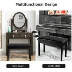 Costway Solid Wood PU Leather Piano Bench Padded Double Duet Keyboard Seat Storage Black 14 Costway Solid Wood PU Leather Piano Bench Padded Double Duet Keyboard Seat Storage Black -Ottomans Official Shop unnamed file 5161