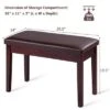 Costway Solid Wood PU Leather Piano Bench Padded Double Duet Keyboard Seat Storage Brown 1 Costway Solid Wood PU Leather Piano Bench Padded Double Duet Keyboard Seat Storage Brown -Ottomans Official Shop unnamed file 5197