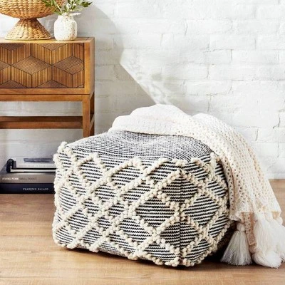 Lory Pouf Textured - Opalhouse White 7 Lory Pouf Textured - Opalhouse White – Image 5