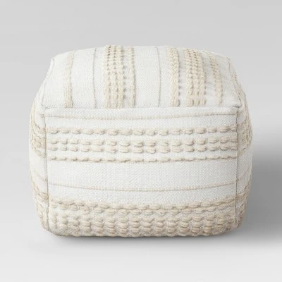 Lory Pouf Textured - Opalhouse White 11 Lory Pouf Textured - Opalhouse White – Image 9