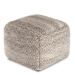 Cherokee Pouf - Anji Mountain Gray Stripes -Ottomans Official Shop unnamed file 5277