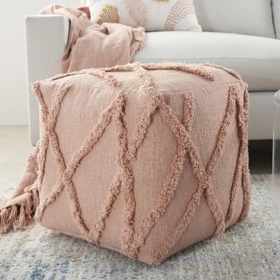 Mina Victory Life Styles SH018 Indoor Pouf 6 Mina Victory Life Styles SH018 Indoor Pouf – Image 4