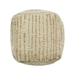 Calzona Boho Wool and Cotton Ottoman Pouf - Christopher Knight Home Ivory/beige 16 Calzona Boho Wool and Cotton Ottoman Pouf - Christopher Knight Home Ivory/beige -Ottomans Official Shop unnamed file 5313
