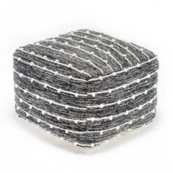 Penelope Pouf Ottoman - Anji Mountain Gray/ivory -Ottomans Official Shop unnamed file 5342