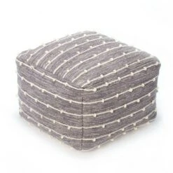 Penelope Pouf Ottoman - Anji Mountain Gray/ivory -Ottomans Official Shop unnamed file 5344