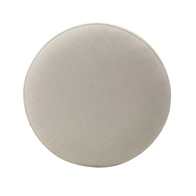 19" Round Pouf Ottoman - WOVENBYRD Gray 4 19" Round Pouf Ottoman - WOVENBYRD Gray – Image 2