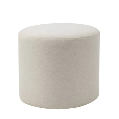 19" Round Pouf Ottoman - WOVENBYRD Gray 7 19" Round Pouf Ottoman - WOVENBYRD Gray – Image 5