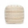 Portales Moroccan Inspired Pouf - Anji Mountain Gray/ivory
