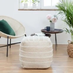 Portales Moroccan Inspired Pouf - Anji Mountain Gray/ivory -Ottomans Official Shop unnamed file 5432