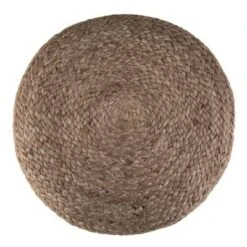 Maron Contemporary Round Pouf Pink/Natural - WyndenHall -Ottomans Official Shop unnamed file 5450