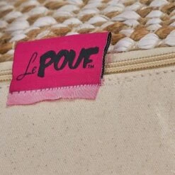 Abella Handcrafted Boho Large Fabric Rectangular Pouf Ivory/Beige - Christopher Knight Home -Ottomans Official Shop unnamed file 5460