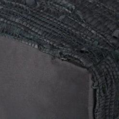 Garcia Square Pouf - WyndenHall Black -Ottomans Official Shop unnamed file 5463