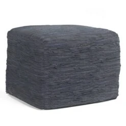 Garcia Square Pouf - WyndenHall Black -Ottomans Official Shop unnamed file 5471