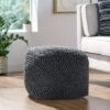 Stekar Boho Handcrafted Tufted Fabric Cube Pouf - Christopher Knight Home Natural -Ottomans Official Shop unnamed file 5476