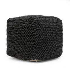 Stekar Boho Handcrafted Tufted Fabric Cube Pouf - Christopher Knight Home Natural -Ottomans Official Shop unnamed file 5477