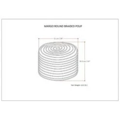 Mattise Round Pouf - WyndenHall -Ottomans Official Shop unnamed file 5516
