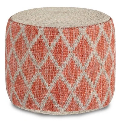 Nesbitt Round Pouf - WyndenHall Natural/gray 12 Nesbitt Round Pouf - WyndenHall Natural/gray – Image 10