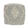 Brinket Contemporary Faux Yarn Pouf Ottoman Ivory/Gray - Christopher Knight Home -Ottomans Official Shop unnamed file 5634