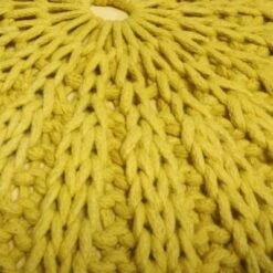 Grandville Hand Knit Round Pouf - WyndenHall Teal -Ottomans Official Shop unnamed file 5681