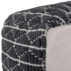 Burrell Transitional Cube Pouf in Dark Blue/White - WyndenHall 10 Burrell Transitional Cube Pouf in Dark Blue/White - WyndenHall -Ottomans Official Shop unnamed file 5700