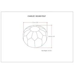 Charisse Round Moroccan Pouf - Wyndenhall Gold -Ottomans Official Shop unnamed file 5710