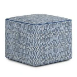 Dougan Square Pouf Patterned - WyndenHall Black/natural -Ottomans Official Shop unnamed file 5725