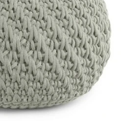 Cora Round Knitted PET Polyester Pouf Light Gray - WyndenHall 9 Cora Round Knitted PET Polyester Pouf Light Gray - WyndenHall -Ottomans Official Shop unnamed file 5792