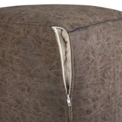 Dante Square Pouf Distressed Brown - WyndenHall -Ottomans Official Shop unnamed file 5803