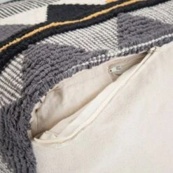 Bebe Transitional Square Pouf Black/Gray/White - WyndenHall -Ottomans Official Shop unnamed file 5834