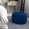 Anna Round Pouf - WyndenHall Turquoise 1 Anna Round Pouf - WyndenHall Turquoise -Ottomans Official Shop unnamed file 5843