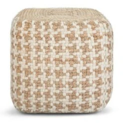 WyndenHall Digby Cube Pouf Natural - Wyndenhal -Ottomans Official Shop unnamed file 5857