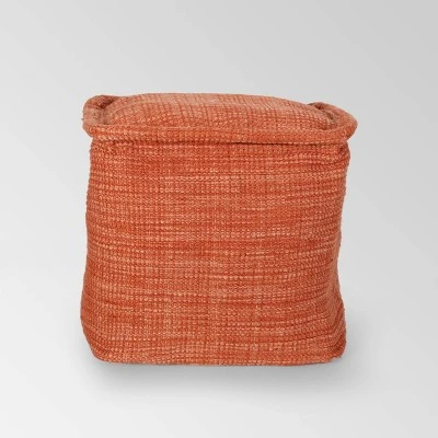 Cadence Boho Yarn Pouf - Christopher Knight Home Burgundy 8 Cadence Boho Yarn Pouf - Christopher Knight Home Burgundy – Image 6