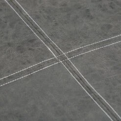 Polly Square Pouf Distressed Black Faux Leather - WyndenHall -Ottomans Official Shop unnamed file 5894