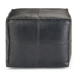 Dennie Square Pouf Black - WyndenHall 15 Dennie Square Pouf Black - WyndenHall -Ottomans Official Shop unnamed file 5918