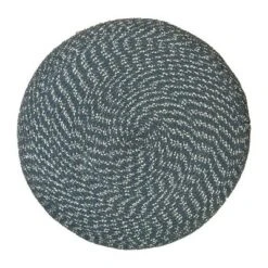 Brodie Round Braided Pouf Aegean Blue/Natural - WyndenHall -Ottomans Official Shop unnamed file 5921