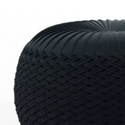 Faye Velvet Round Pouf - WyndenHall Gray -Ottomans Official Shop unnamed file 5951