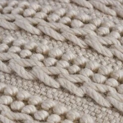 Brady Boho Wool Pouf Beige - Christopher Knight Home -Ottomans Official Shop unnamed file 5956