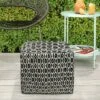 Wallis Square Woven PET Polyester Pouf Black/White - WyndenHall -Ottomans Official Shop unnamed file 5957