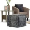 Templeton Square Pouf Black - WyndenHall -Ottomans Official Shop unnamed file 5972