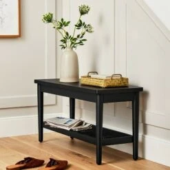 Hearth & Hand W/Magnolia Furniture Wood & Cane Accent Bench - Hearth & Hand™ with Magnolia Brown