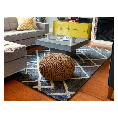 Natural Jute Round Pouf - Anji Mountain 3 Natural Jute Round Pouf - Anji Mountain