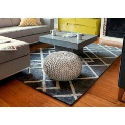 Ivory Jute Pouf - Anji Mountain