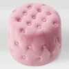 Lynwood Velvet Round Tufted Pouf Pink - CorLiving 2 Lynwood Velvet Round Tufted Pouf Pink - CorLiving -Ottomans Official Shop unnamed file 6172