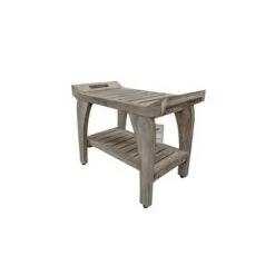 24" Tranquility GR156 Wide Teak Wood Shower Bench with Handles - CoastalVogue -Ottomans Official Shop unnamed file 6215